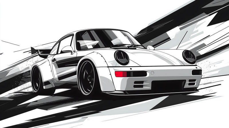 跑车醒目几何背景衬速度图片