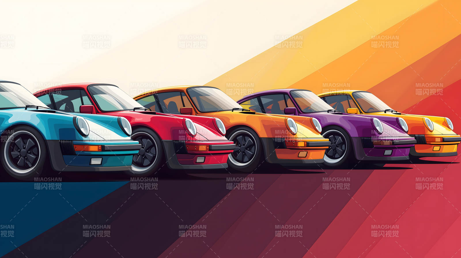 跑车醒目几何背景衬速度图片