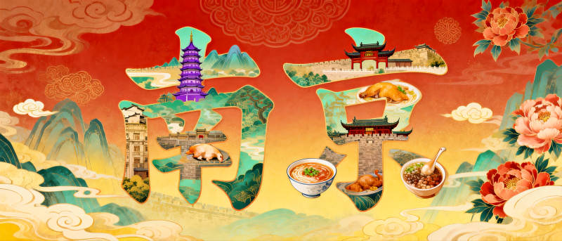 南京风情画卷图片