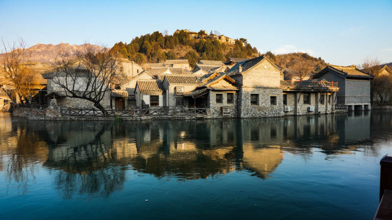 古北水镇水乡古村静谧景图片
