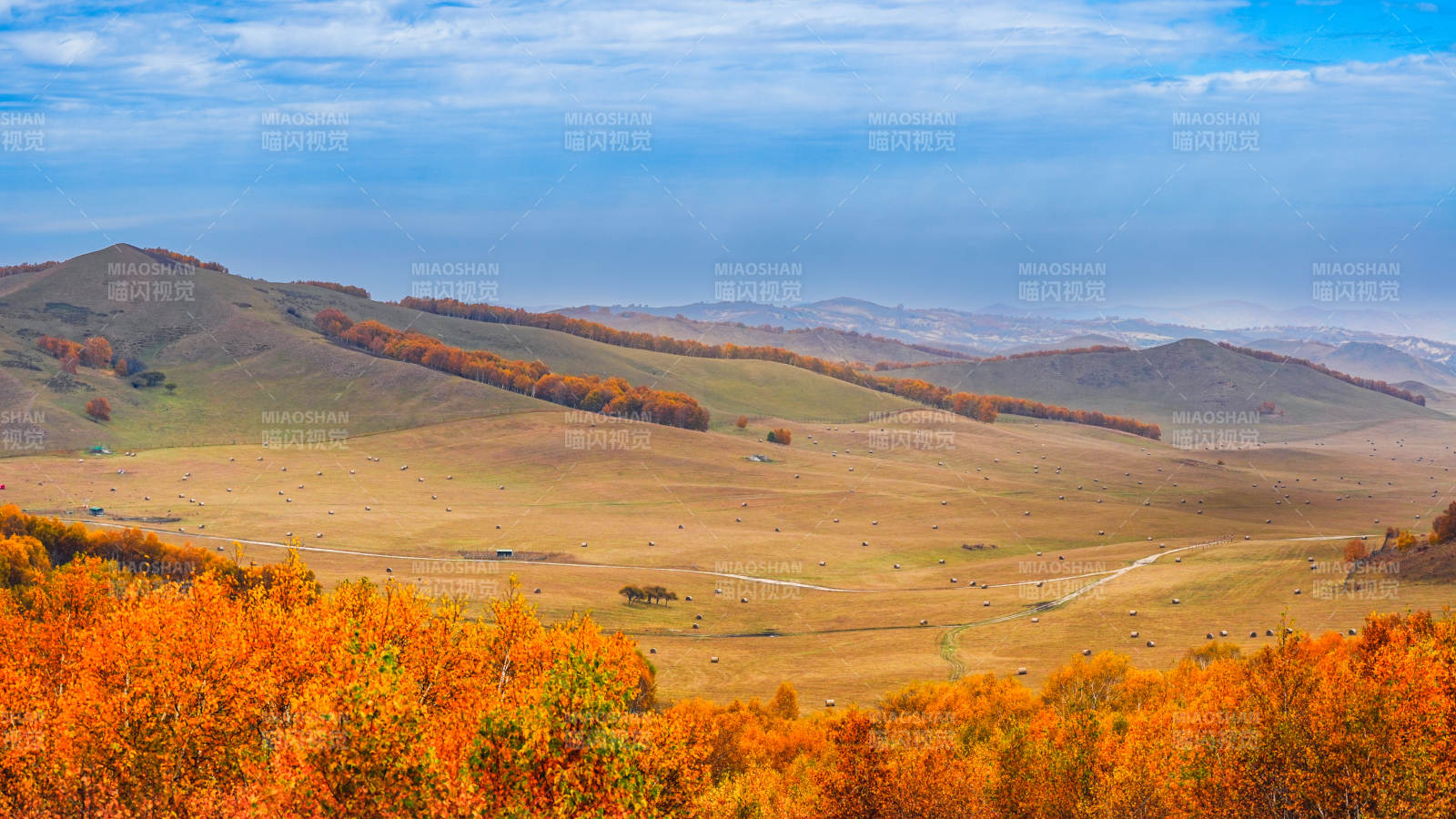 乌兰布统秋日山野风光图片