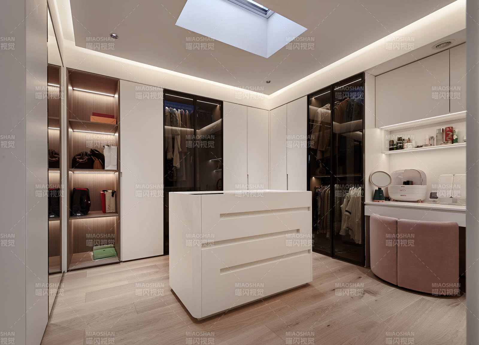 现代简约衣帽间图片