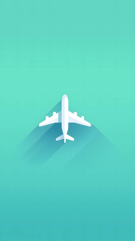 俯瞰视角下的飞机图图片