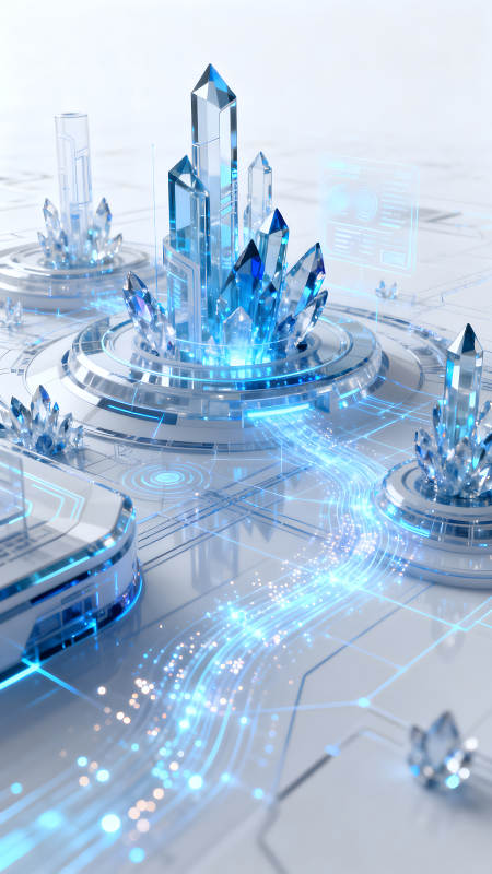 未来科技水晶能量传输图片