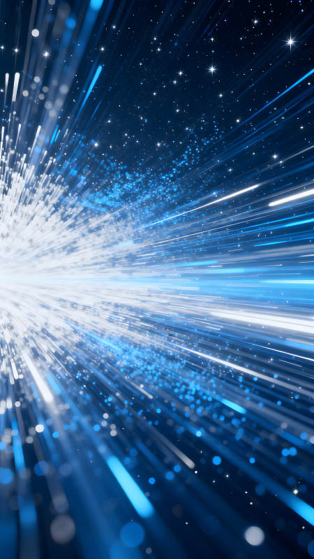 蓝光爆发宇宙星空图片