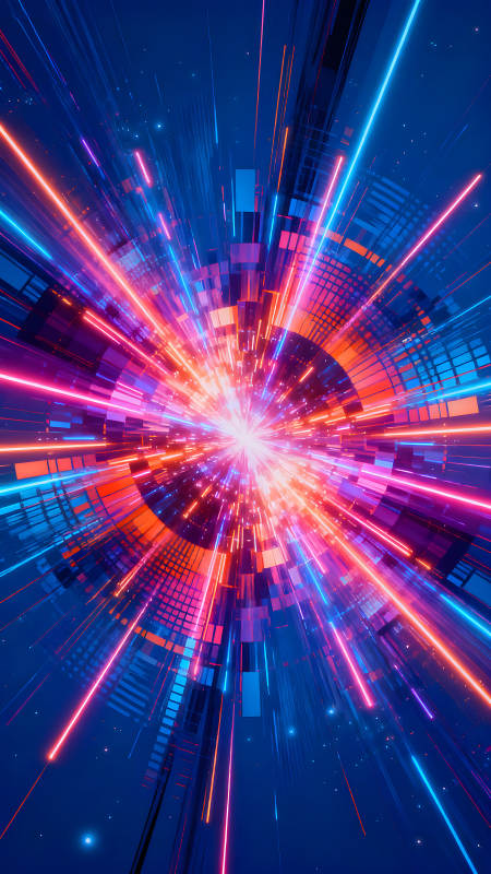 宇宙爆发绚丽光芒未来科技感图片