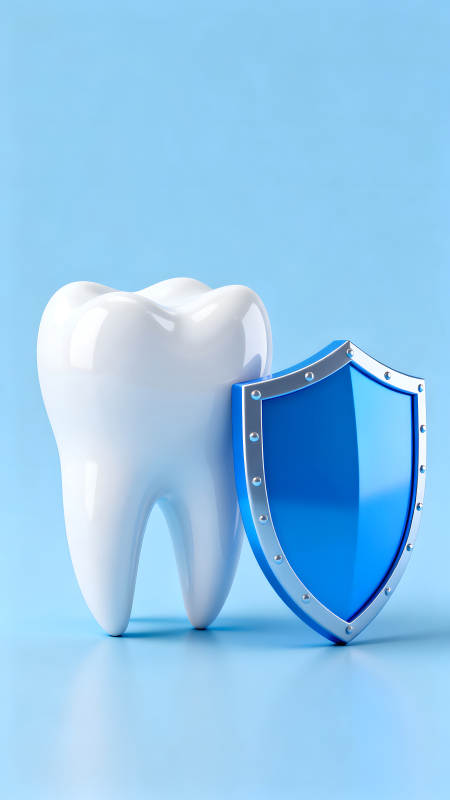 牙齿和盾牌保护图片
