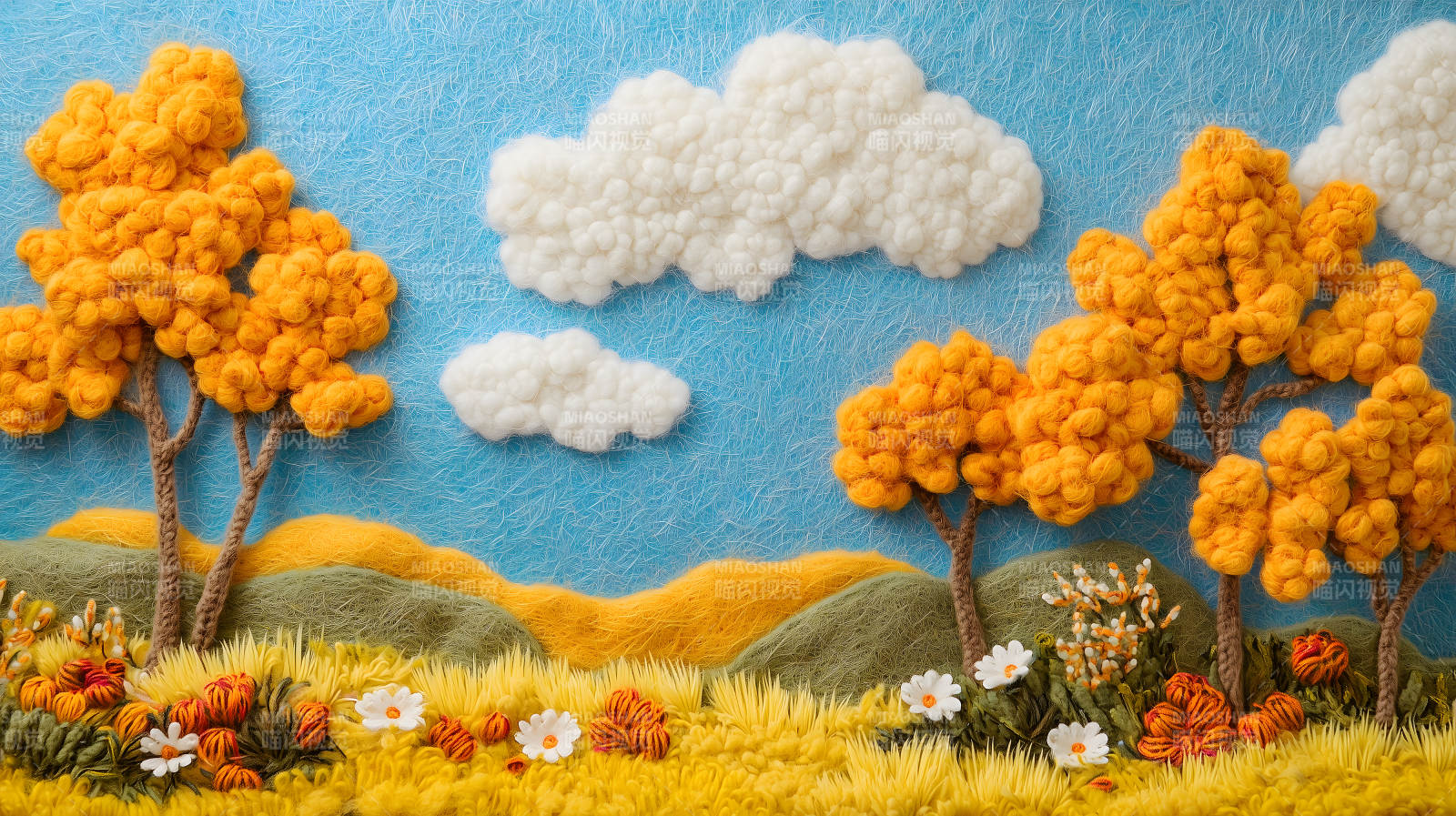 秋日田园诗意画卷图片