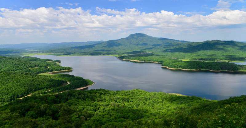 湖光山色美如画图片