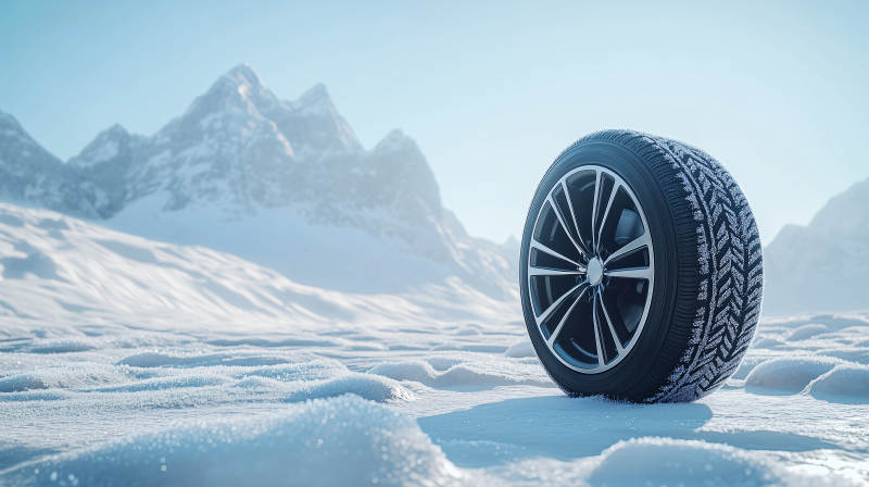 雪地里的冬胎图片