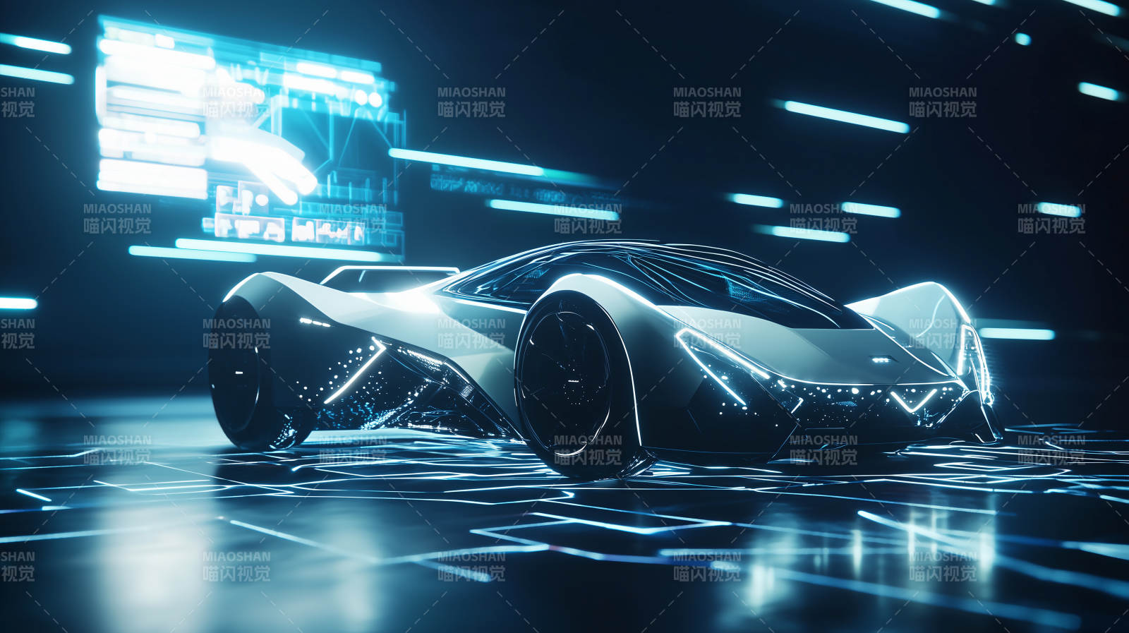 未来科技感赛车图片