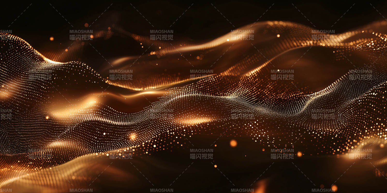 金色波浪光线图片