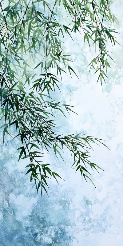 禅意青竹意境图片