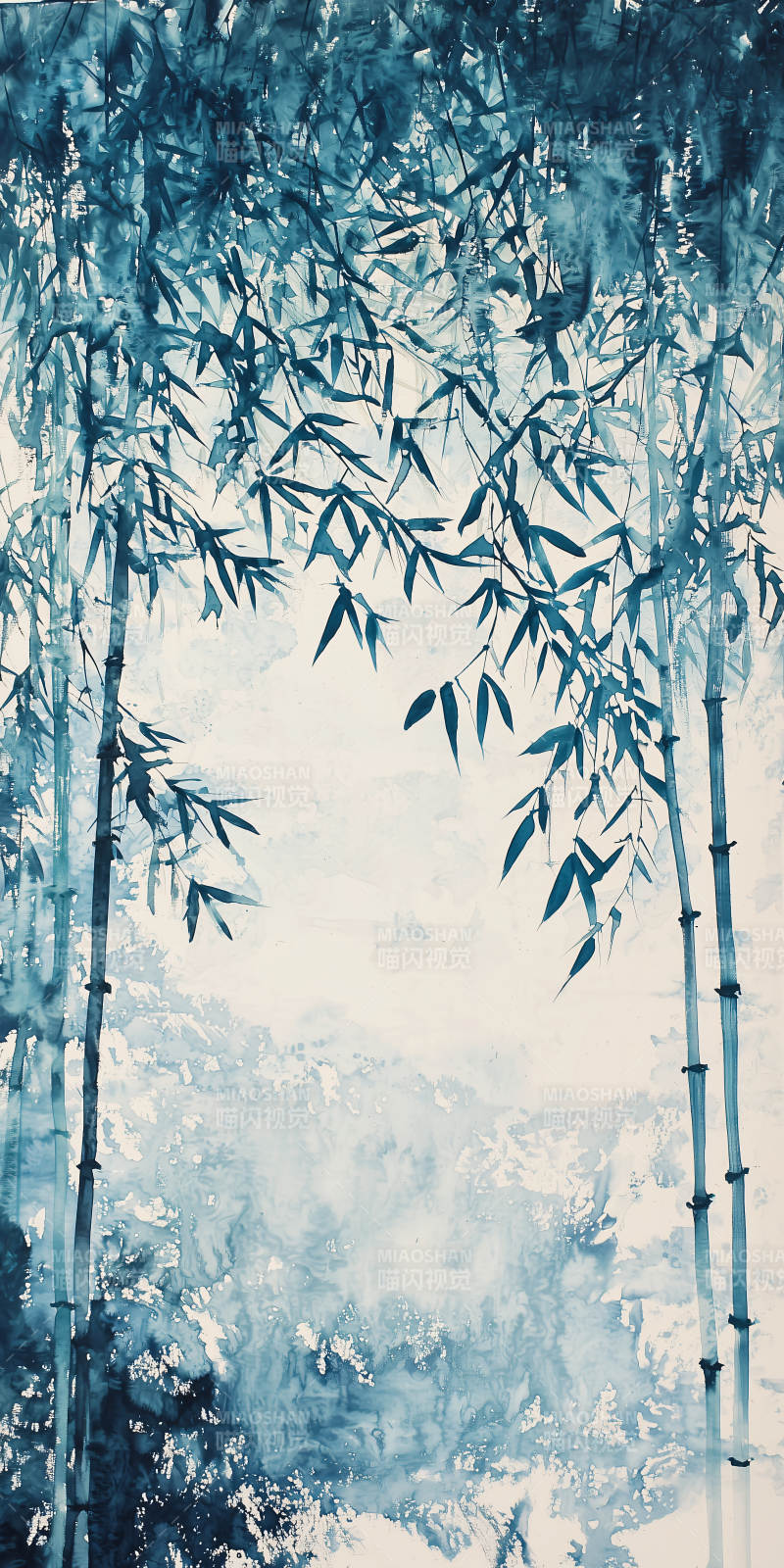 禅意青竹意境图片