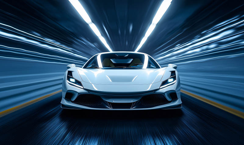 跑车超跑银色图片