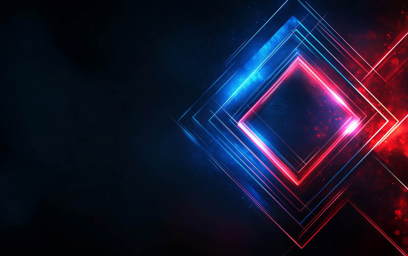 炫彩光线几何交错图片