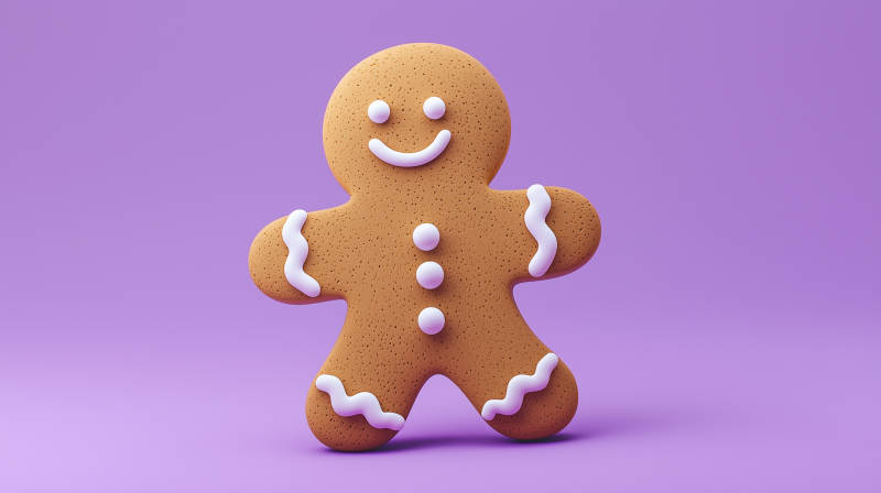 圣诞姜饼人图片