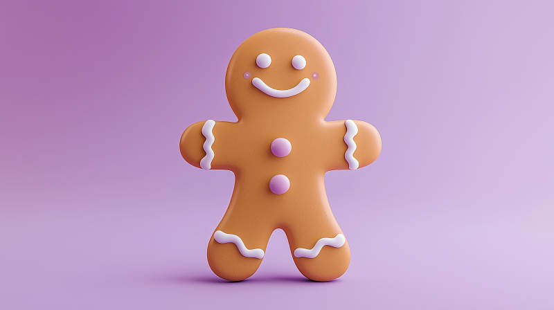 圣诞姜饼人图片