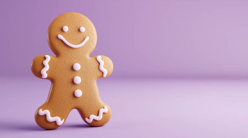 圣诞姜饼人图片