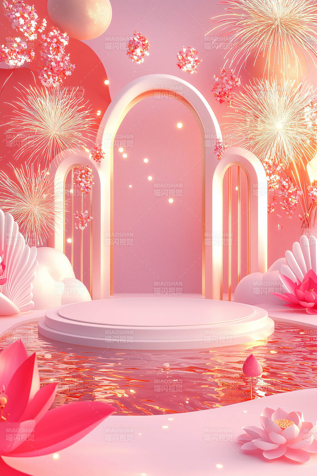 粉色梦幻场景图片