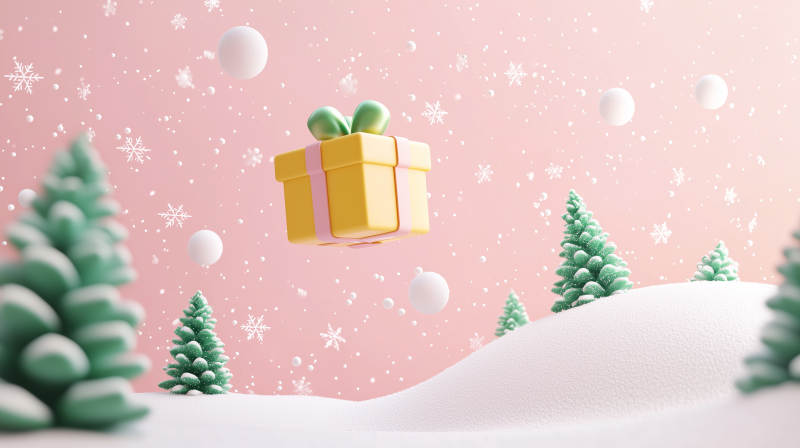 冬日梦幻圣诞礼盒图片