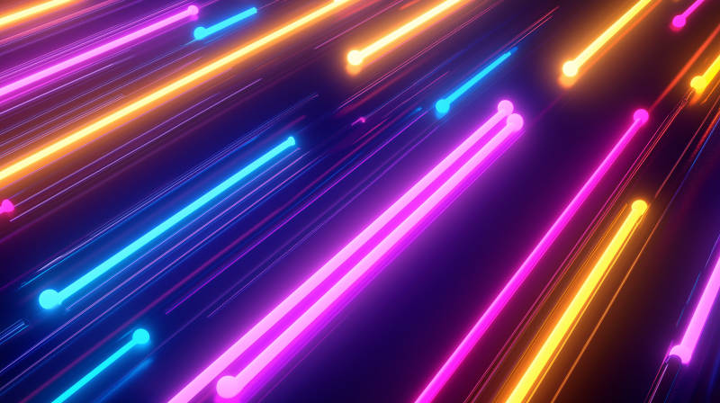 霓虹炫彩光带图片