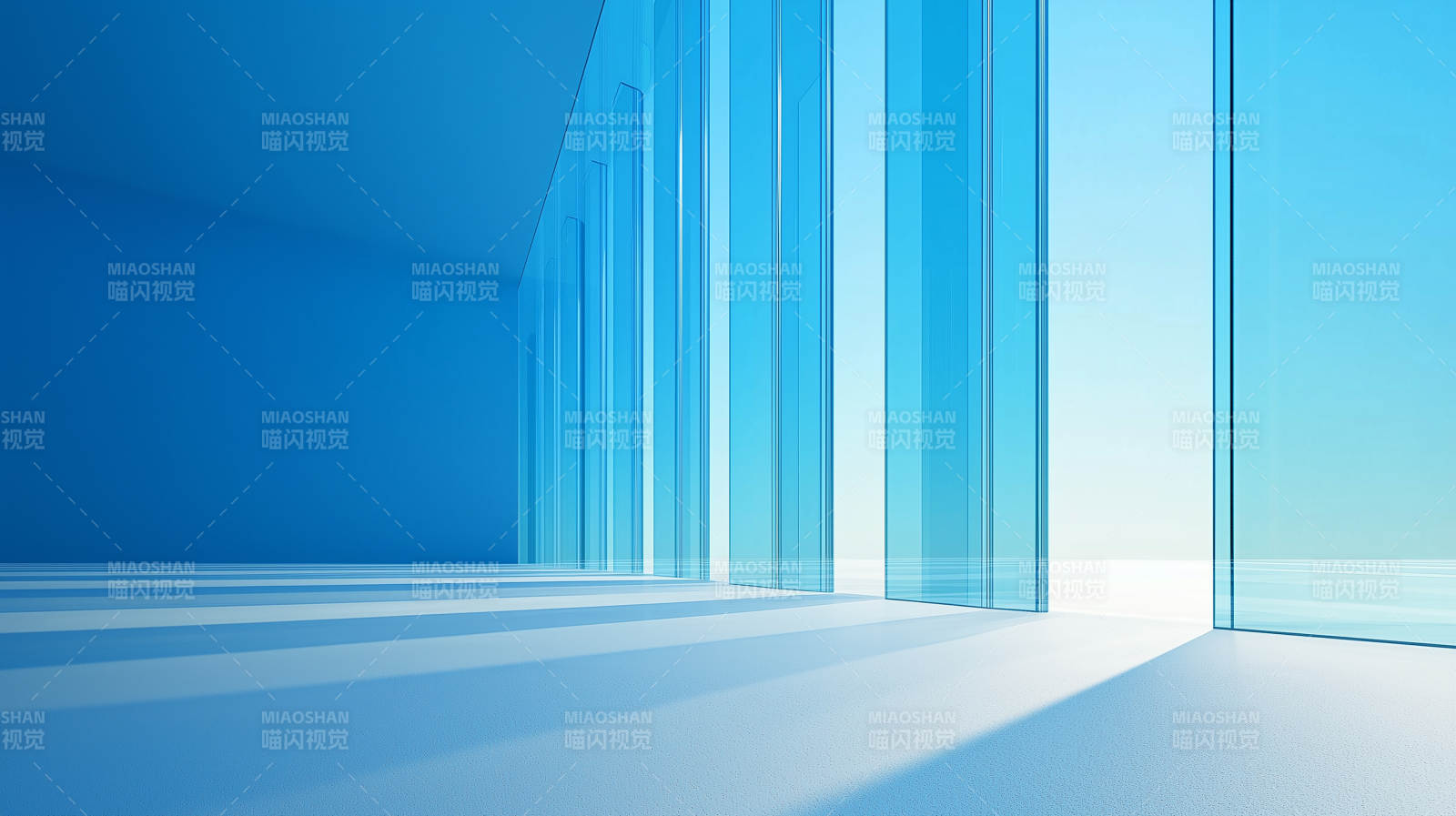 玻璃幕墙下的现代空间图片