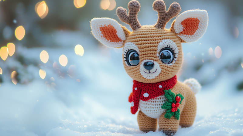 圣诞驯鹿毛绒玩具图片