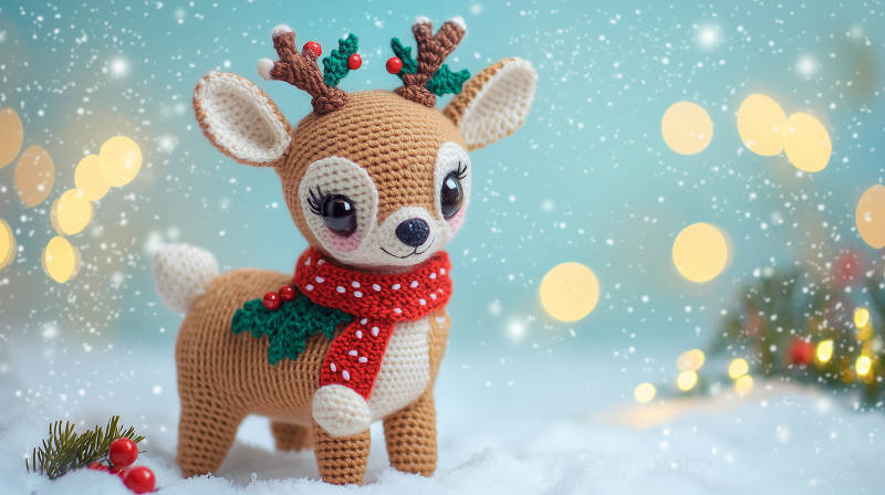 圣诞驯鹿毛绒玩具图片