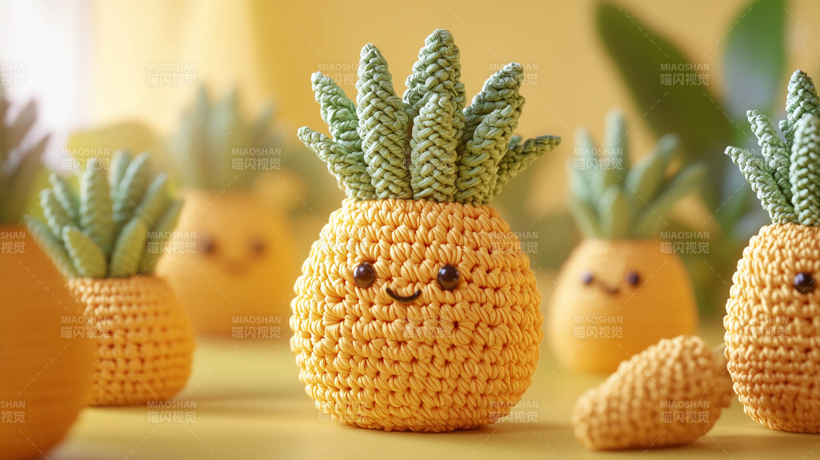 可爱菠萝毛绒玩具图片
