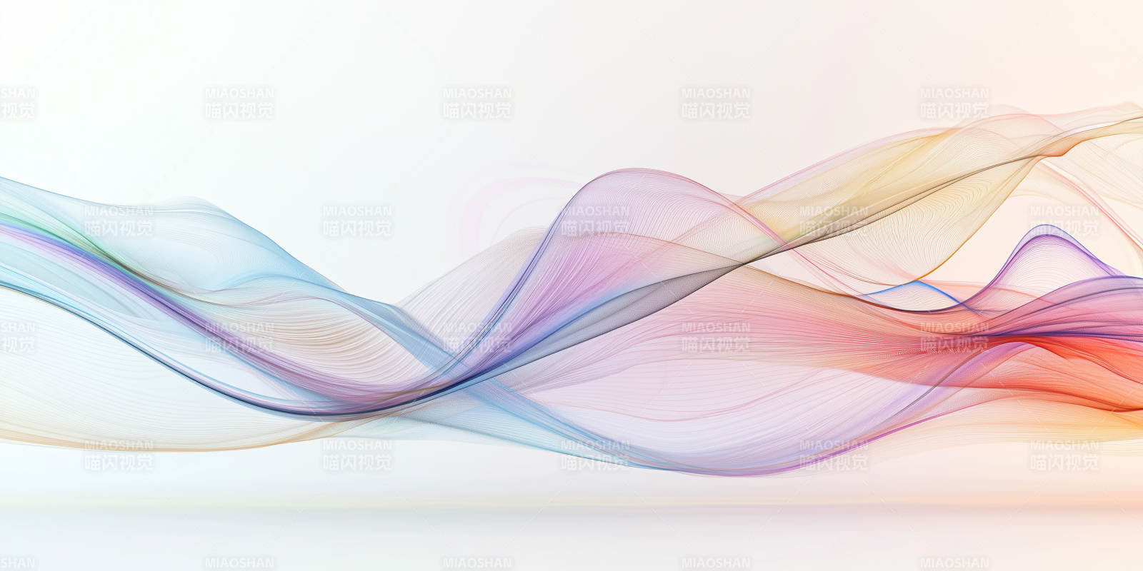 彩色丝带飘逸图片