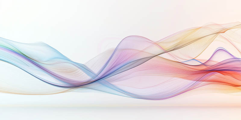 彩色丝带飘逸图片