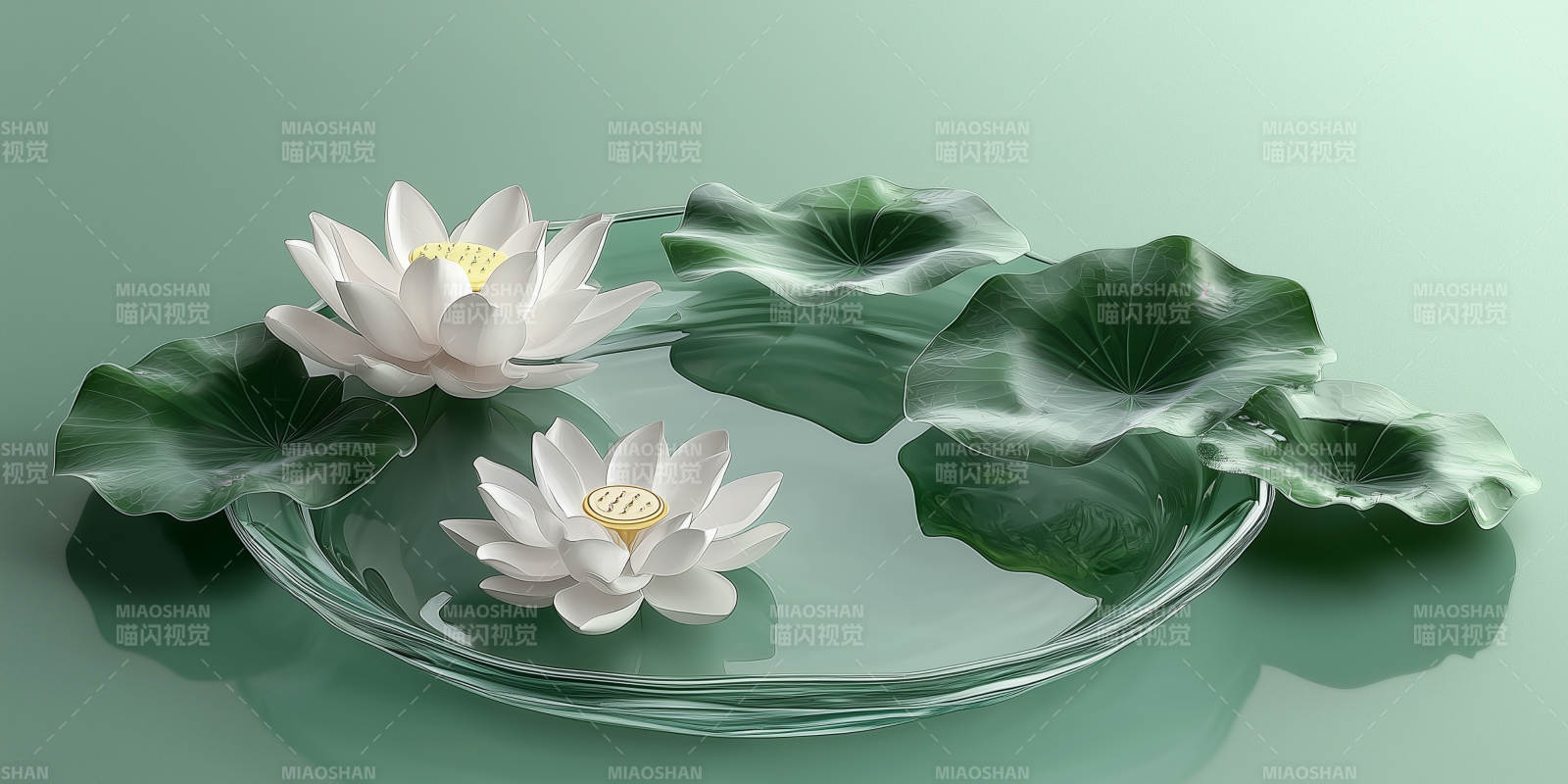 宁静致远的莲花图片