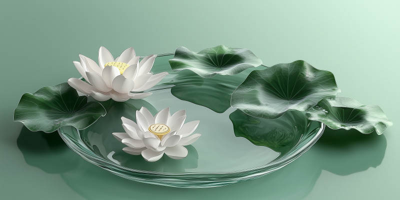 宁静致远的莲花图片