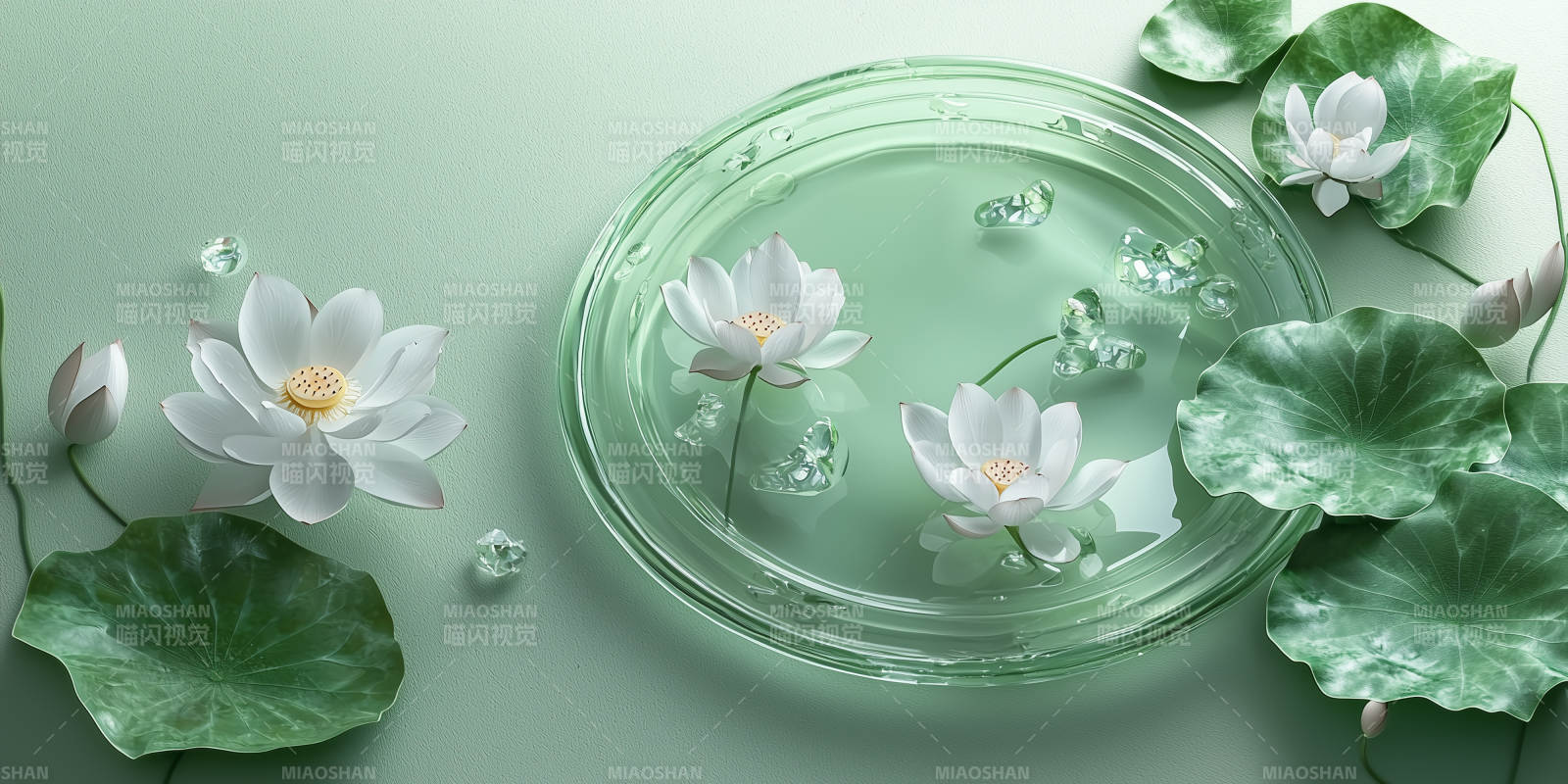 宁静致远的莲花图片