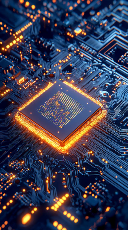 电路板上的微型世界图片