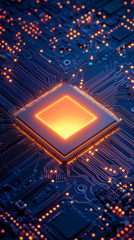 电路板上的微型世界图片