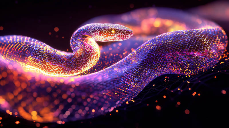 梦幻蓝紫蛇图片