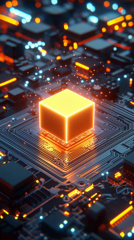 电路板上的微型世界图片