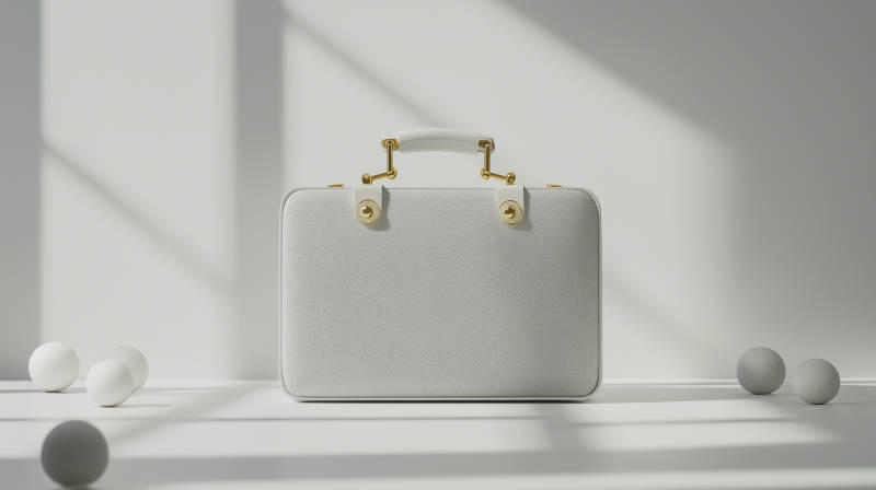 高级灰质感手提包图片