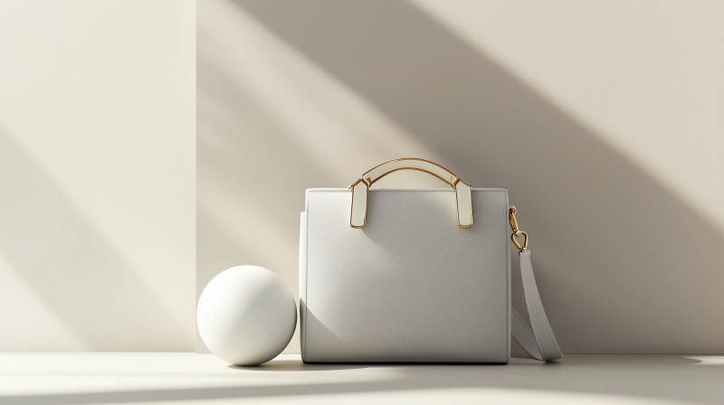 高级灰质感手提包图片