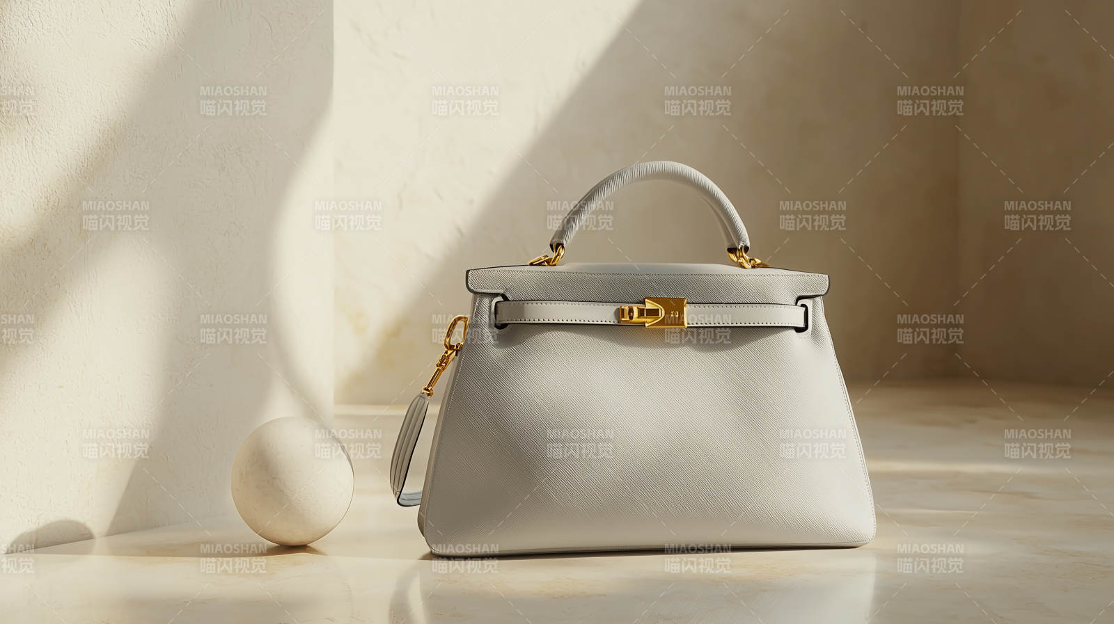 高级灰质感手提包图片