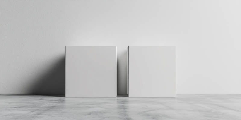 空白方盒产品展示图片