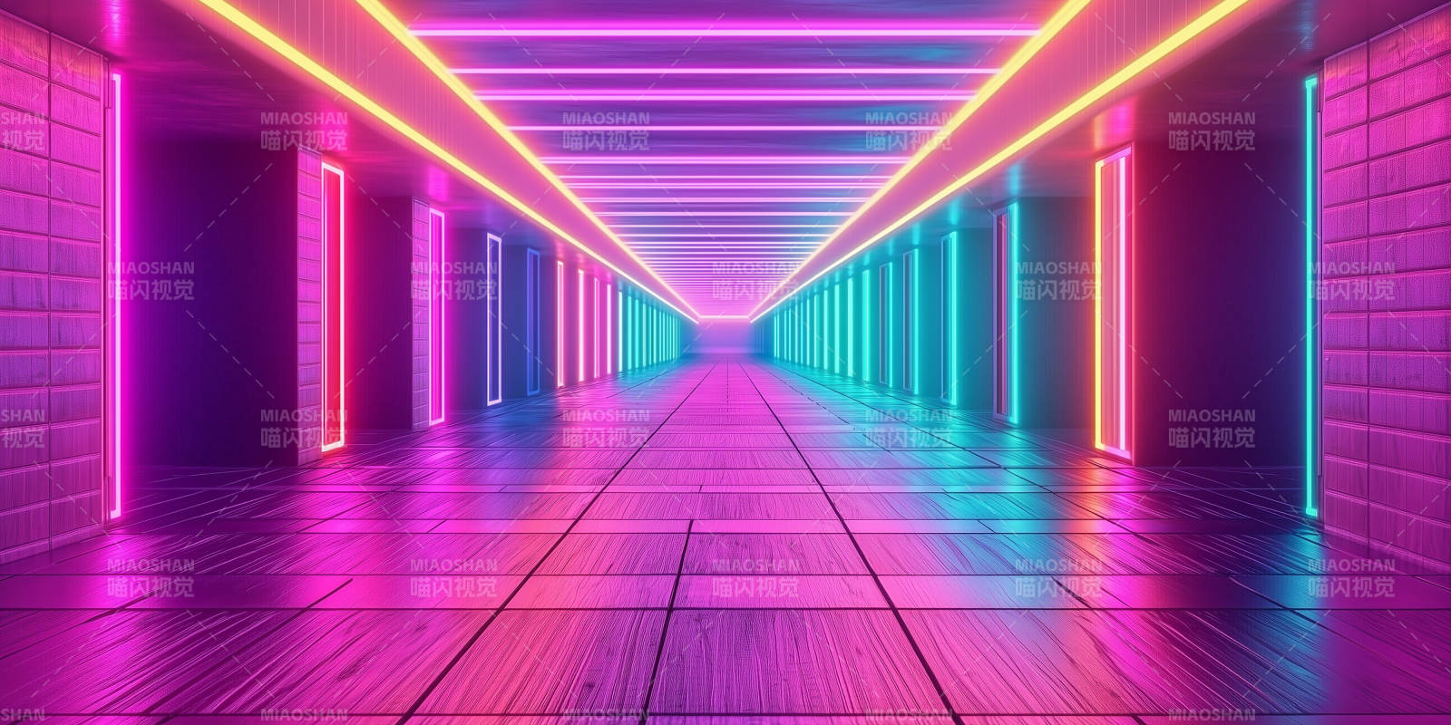 梦幻光影走廊图片