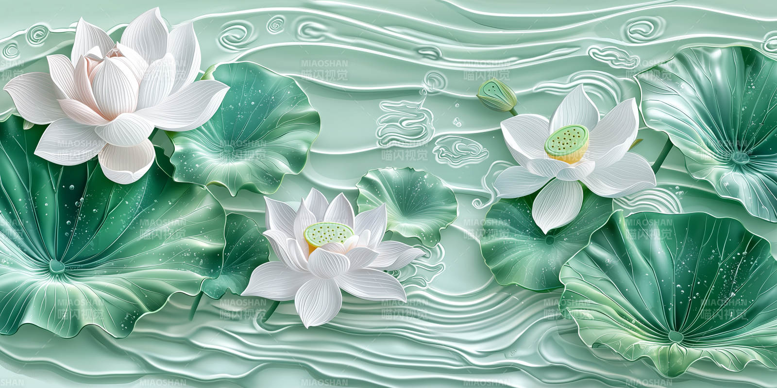 宁静致远的莲花图片