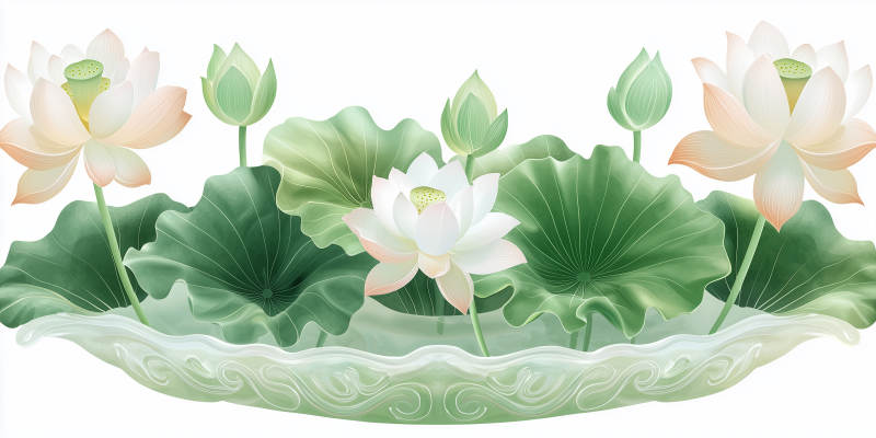 宁静致远的莲花图片