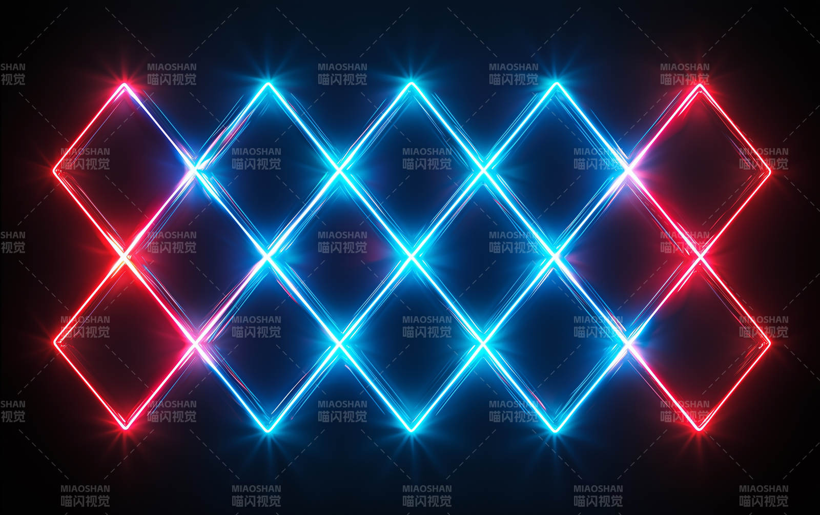 炫彩光线几何交错图片