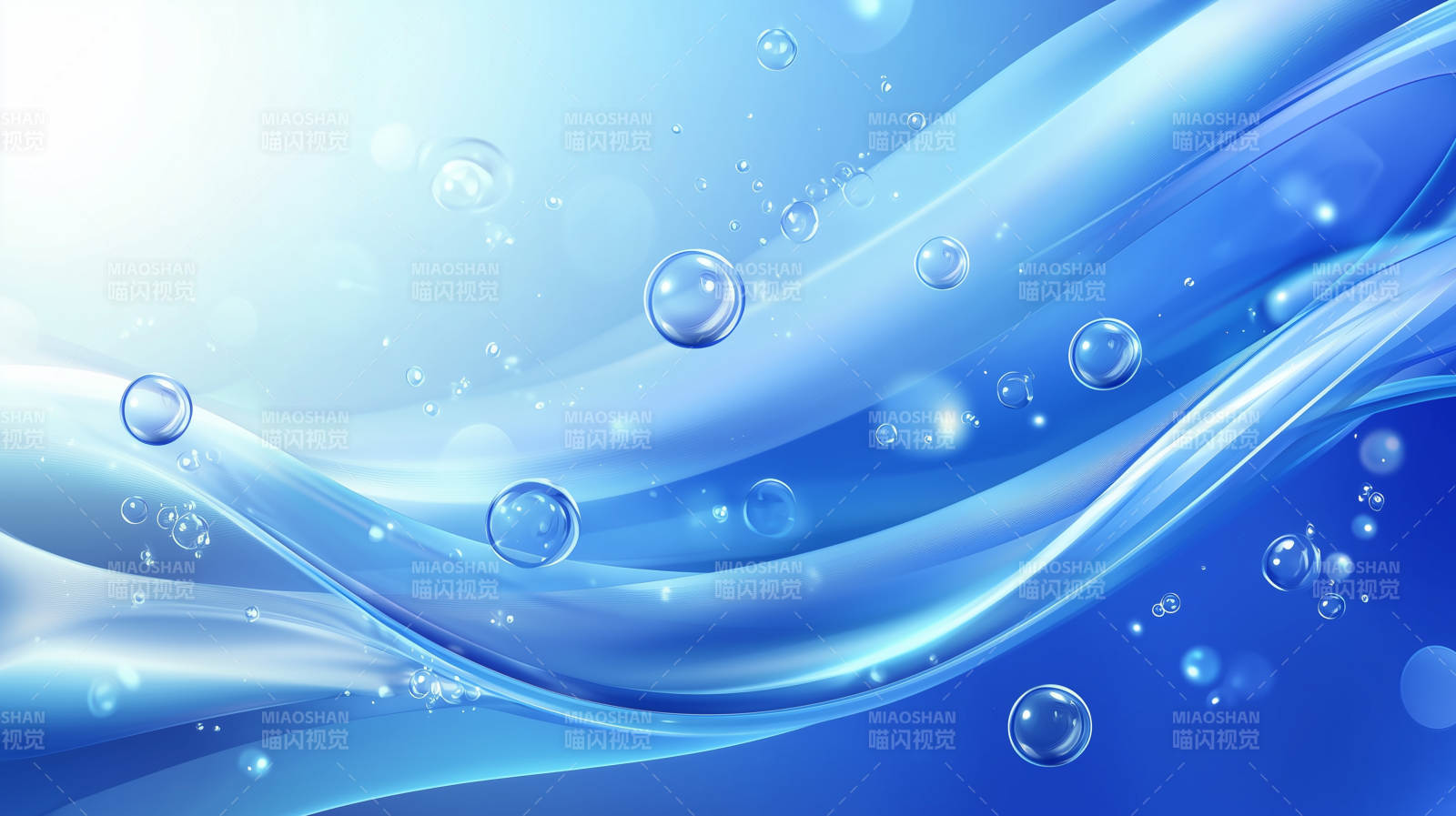 蓝色梦幻水波纹图片