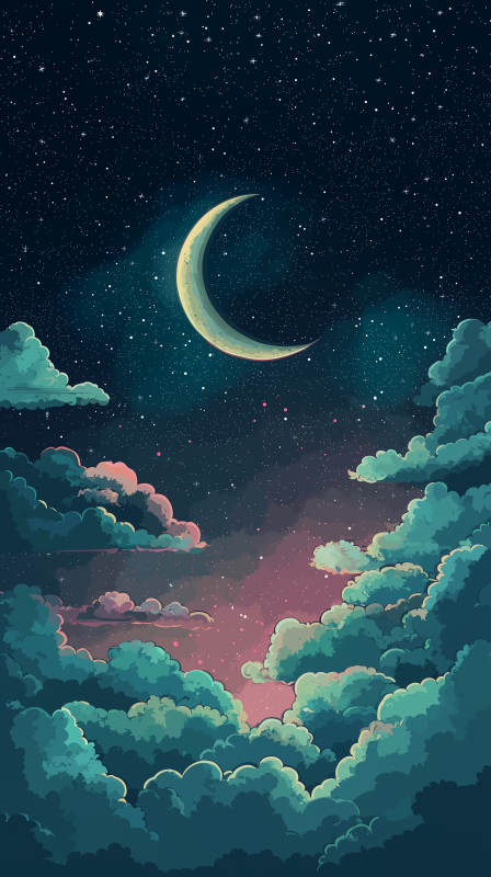 月夜星河梦幻夜空图片