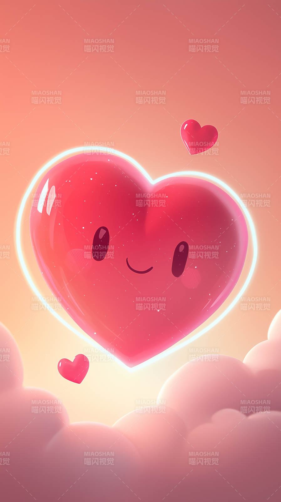 爱意满满的卡通爱心图片